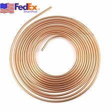 516 O.d. Brake Line Tubing Kit Oil Tube Hose Steel Zinc Copper Nickel 25 Ft Us