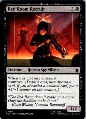 Red Room Recruit 110 Common Marvel Super Heroes Magic: The Gathering Near Mint