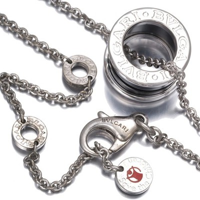 Auth BVLGARI Necklace Save the Children 925 Sterling Silver
