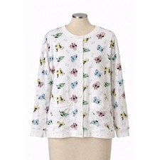 Lord  Taylor VTG 90s Y2K Dog Print Cotton Pajama Set CottageCore Comfy Cute Dot