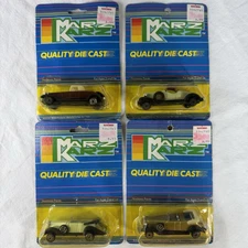 Marz Karz 20’s 30’s Classic Fastwheels Lot of 4 NOS Die Cast Cars On Card VTG