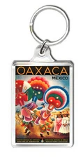Mexico Oaxaca Vintage Keyring, Keychain