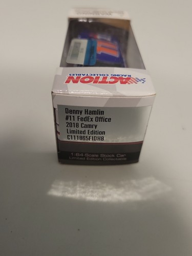Denny Hamlin #11 FedEx Office 2018 Toyota Camry 1:64 Scale NASCAR Diecast - Picture 4 of 15
