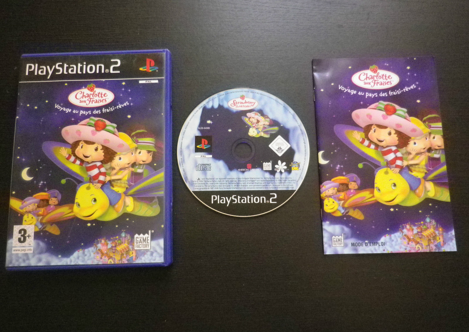 CHARLOTTE AUX FRAISES : JEU Sony PLAYSTATION 2 PS2 enfants COMPLET envoi suivi