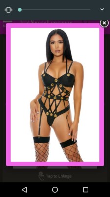 Seductive Cage Black Strappy High-waisted Bra Set (Medium)