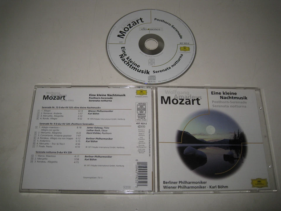 W.A.MOZART/EINE KLEINE NACHTMUSIK U.A.(ELOQUENCE/457 923-2)CD ALBUM