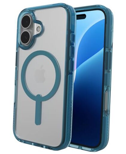 Santa Cruz Snap Case for – MagSafe Compatible, 13ft iPhone 16 Retro Blue