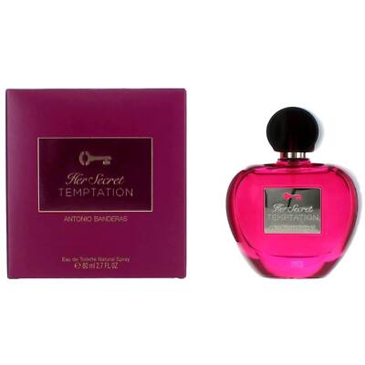Antonio Banderas Women's Eau De Toilette Spray Her Secret Temptation, 2.7 oz