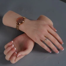 Dokier Silicone Female Hands Model Lifesize Mannequin Display Fake Hand Model 