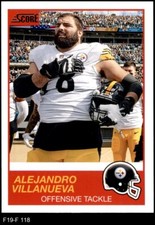 2019 Score #118 Alejandro Villanueva  Steelers 8 - NM/MT