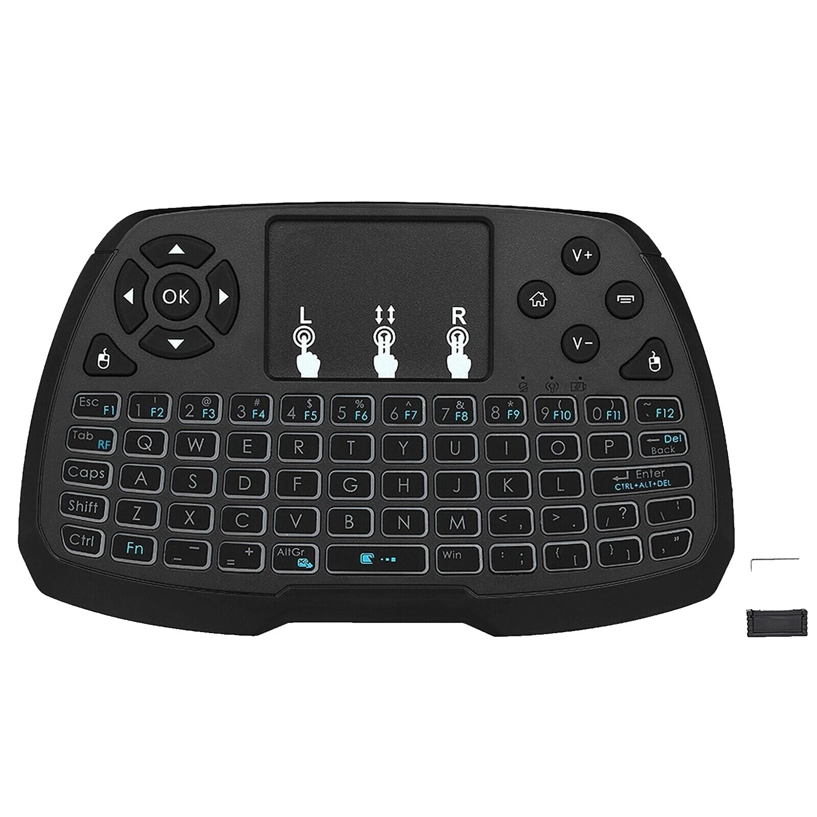 Los teclados de ordenador Mini Inalámbrico Negro y teclados
