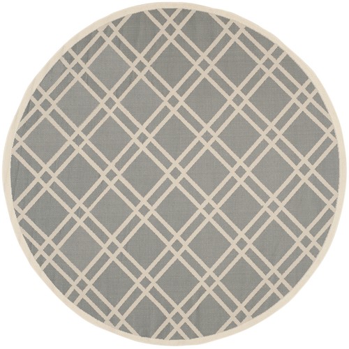 SAFAVIEH Outdoor CY6923-246 Courtyard Anthracite / Beige Rug - Picture 4 of 22