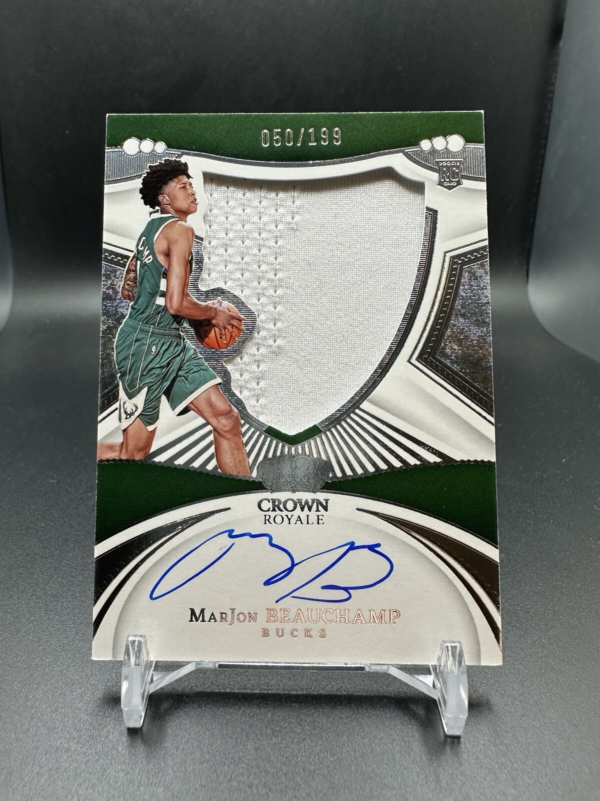 2022-23 Panini Crown Royale - Rookie Silhouettes #102 MarJon Beauchamp /199 (AU,