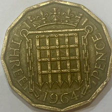 "Rare 1964 United Kingdom 3 Pence Coin - A Sterling Silver Gem from the Swinging