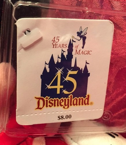 Disneyland Minnie & Minnie Mouse 45th Anniversary Velvet Bean Bag Plush 2000 - Picture 4 of 4