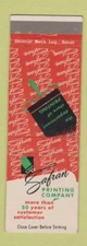 Matchbook Cover - Safran Printing Company Detroit MI