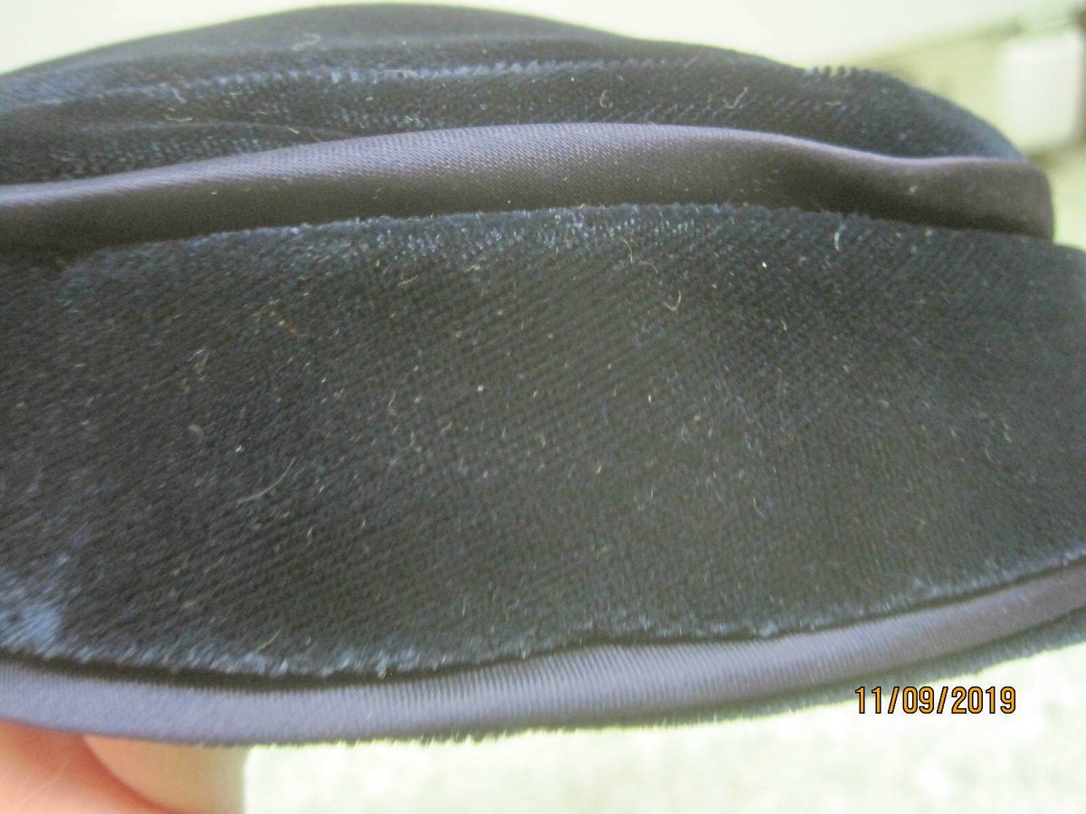 Vintage Frank R Jelleff Washington DC dark blue Velvet 