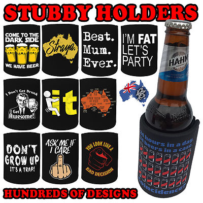 PREMIUM STUBBY HOLDER funny Beer Cooler Present stubbie Christmas