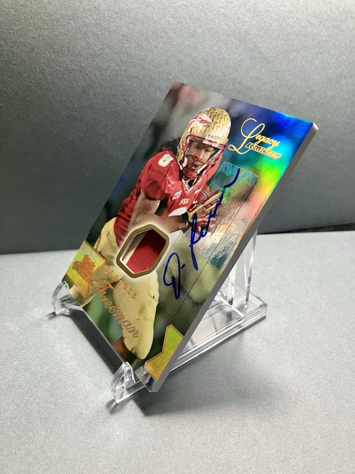 2014 DEVONTA Freeman Fleer Flair Showcase Legacy Collection 040/125 Card# 140 - Image 3 of 4