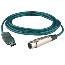 Alctron UC210 3 Pin Female XLR to USB Male Cable 