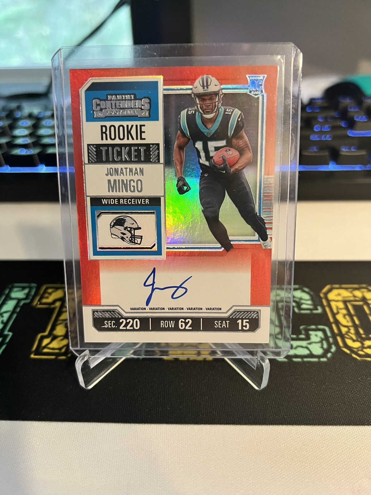 🔥2023 Contenders FOTL RED ZONE Rookie Ticket Variation JONATHAN MINGO Auto🔥