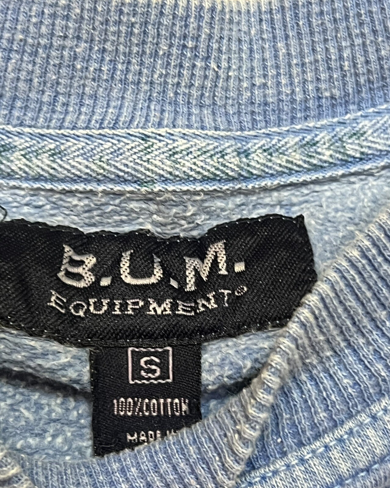 Vintage 90s B.U.M. Equipment Crewneck Sweatshirt Men&rsquo;s Size Small Y2k