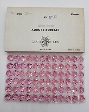 Factory Pack Swarovski Crystal Light Rose AB 10mm Lentil 5100 Beads; Vintage 