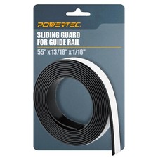 POWERTEC Track Saw Guide Rail Slide Strip, 55" Sliding Guard for Makita, Fest...