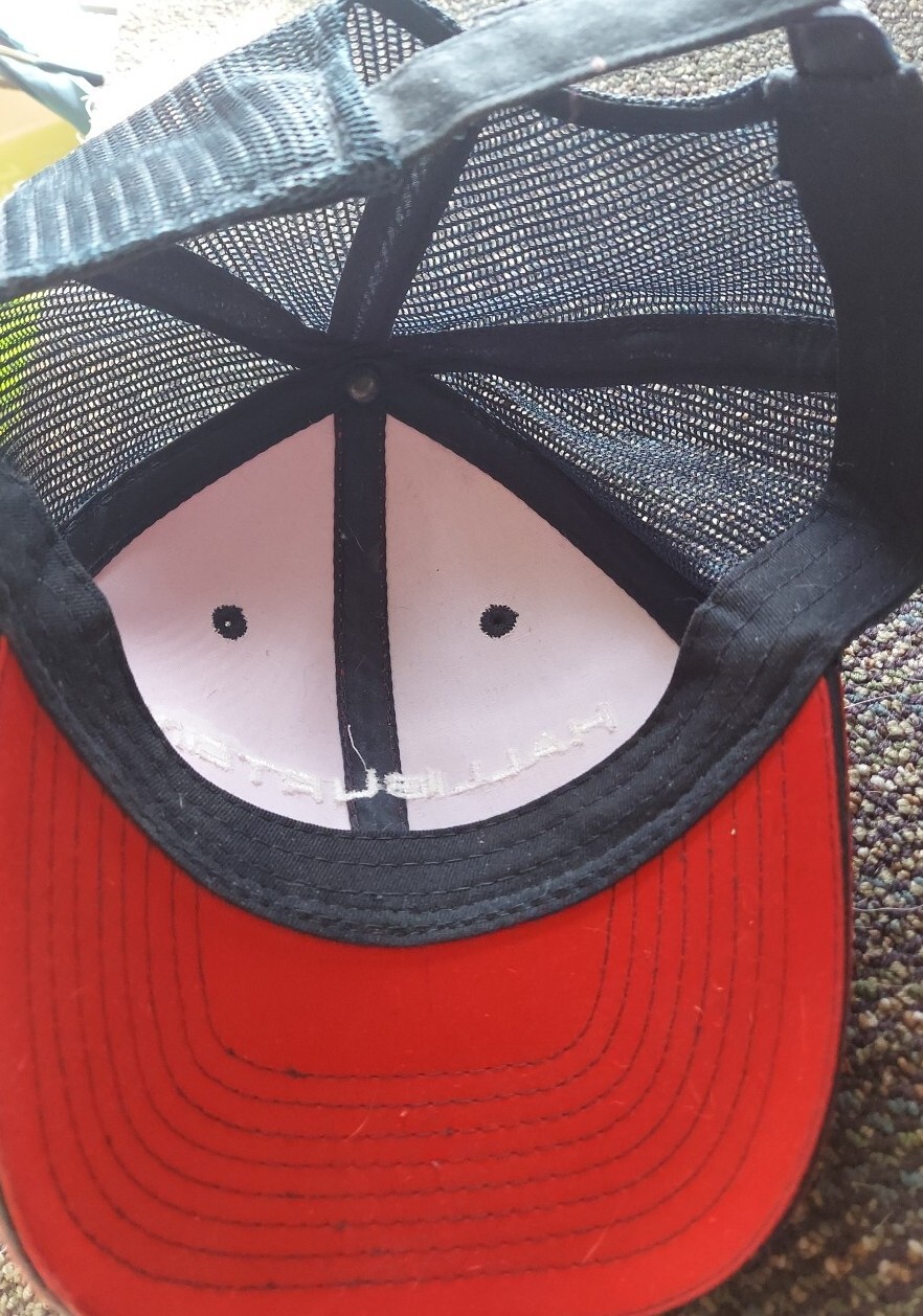 RED & DARK BLUE HALLIBURTON HAT STRAPBACK ADJUSTABLE eBay