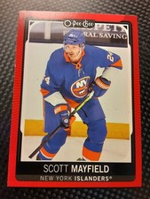 2021-22 O-Pee-Chee Hockey RED PARALLEL Insert Card # 386 SCOTT MAYFIELD