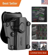 Versatile 360° Paddle Holster for Full Size & Compact Pistols - Easy to Maintain