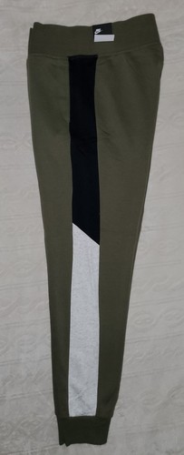 Nike Air CV8573-222 Women Sportswear Fleece Jogger Pants Black Grey Green M NWT - Picture 6 of 8