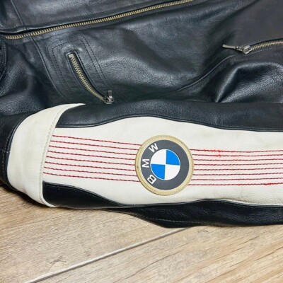 BMW Motorrad Club Leather Jacket Black Size M Women