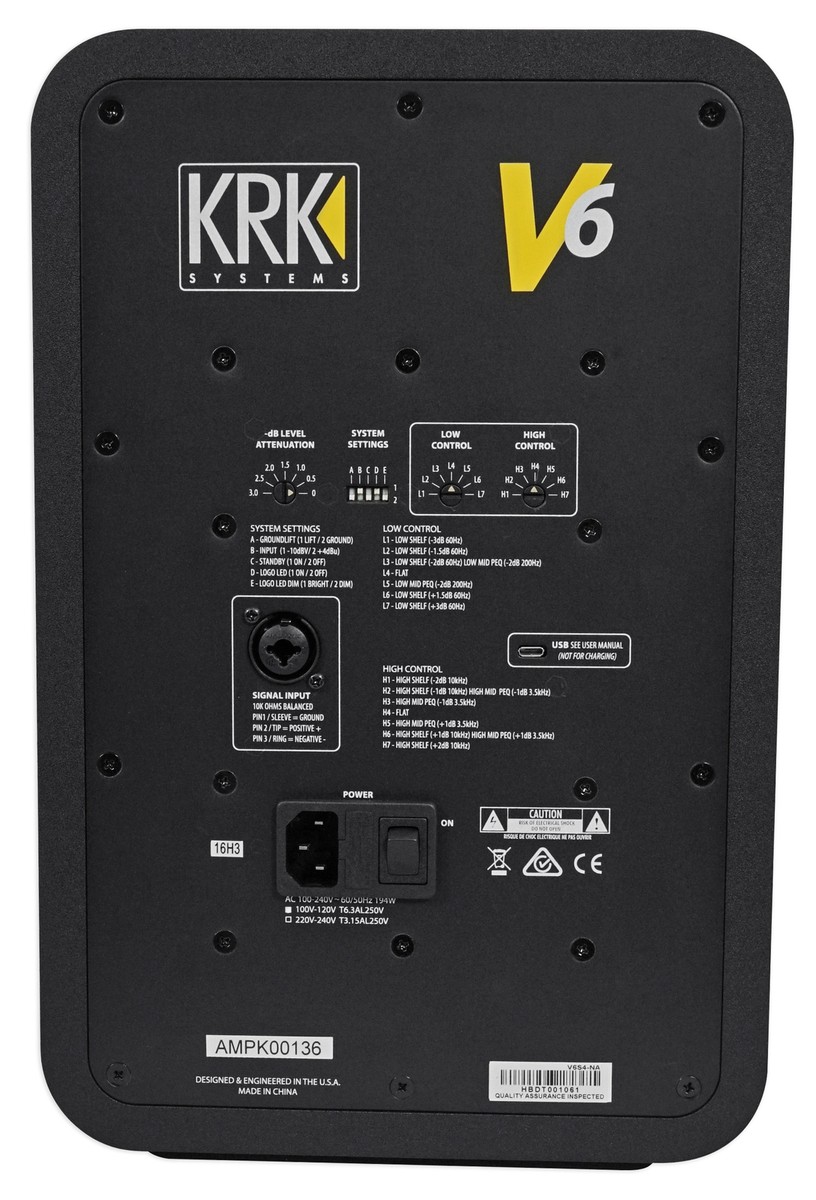 KRK V6S4 モニタースピーカー ペア 値下げ 1セット限り！箱ダメージのアウトレット新品！メーカー保証1年