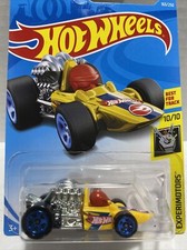 2019 HOT WHEELS H CASE TREASURE HUNT HEAD STARTER 163 YELLOW