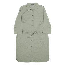 Vintage Marco Polo Womens Trench Coat Green 90s M