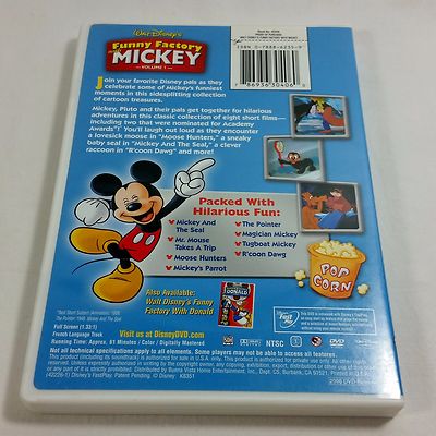 Funny Factory with Mickey DVD 2006 Walt Disney 61 Minute Run Time