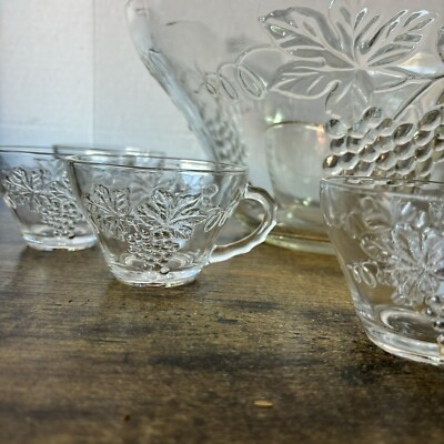 27 Piece Vintage Design Punch Set Anchorglass Anchor Hocking Glass