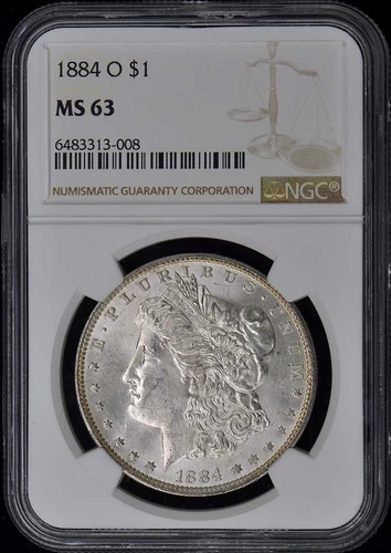 1884-O Morgan Dollar S$1 NGC MS63
