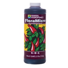 General Hydroponics FloraMicro 1 Quart or 1 Gallon