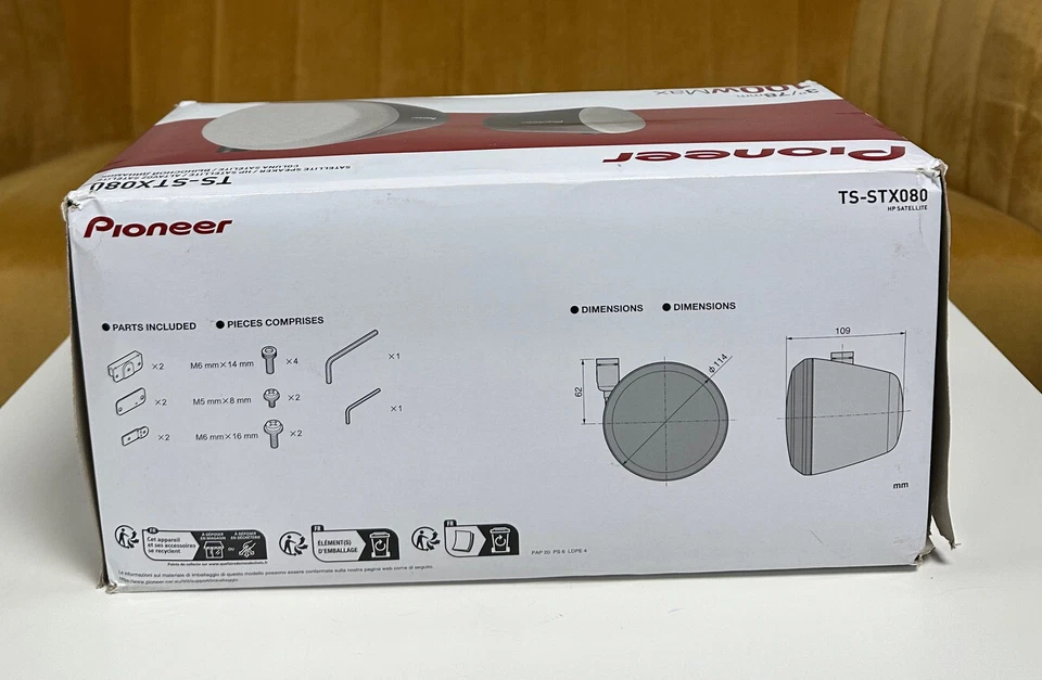 PIONEER MOTORHOME BOX TYPE SHELF REAR DECK CAMPERVAN/ CAR/ CARAVAN POD SPEAKERS - Image 3 of 4