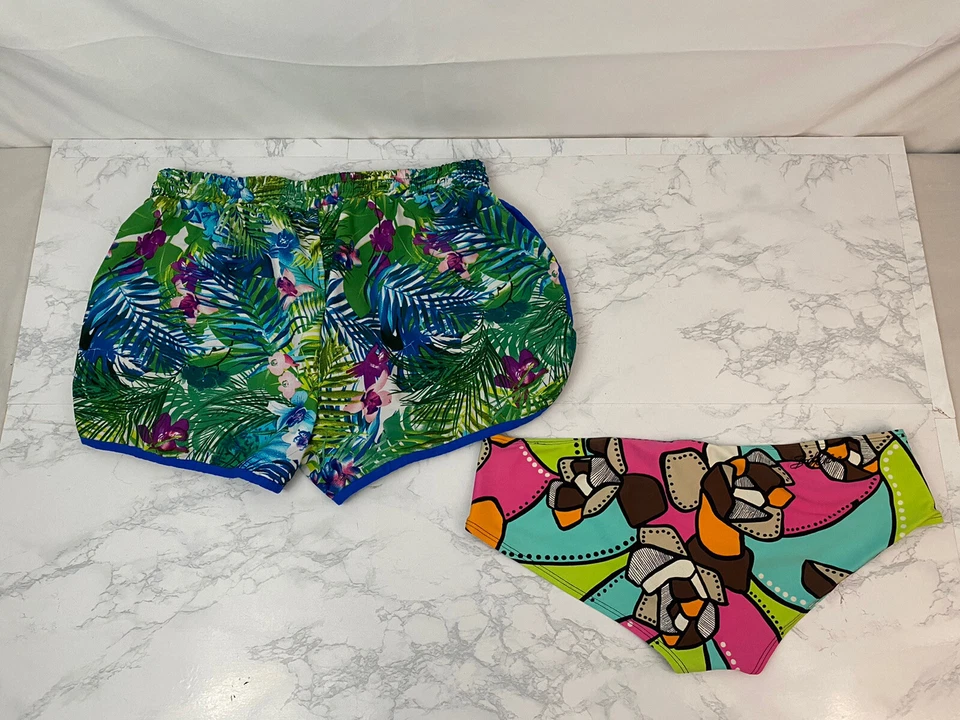 Body Guante Mujeres Bikini Traje de Baño Parte Inferior L y Glamsia Cubierta Pantalones Cortos M Lote de 2 F Foto 2 de 3