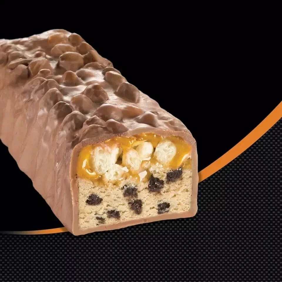 Desvío, barra muscular magra, masa para galletas caramelo crujiente envío gratuito a todo el mundo Foto 3 de 4