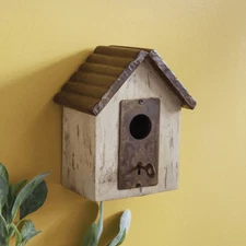 Sweetheart Bird Retreat - Antique-Inspired Lock and Key Birdhouse