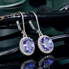 Fashion 925 Silver Filled Drop Earring Women Cubic Zircon Jewelry A Pair