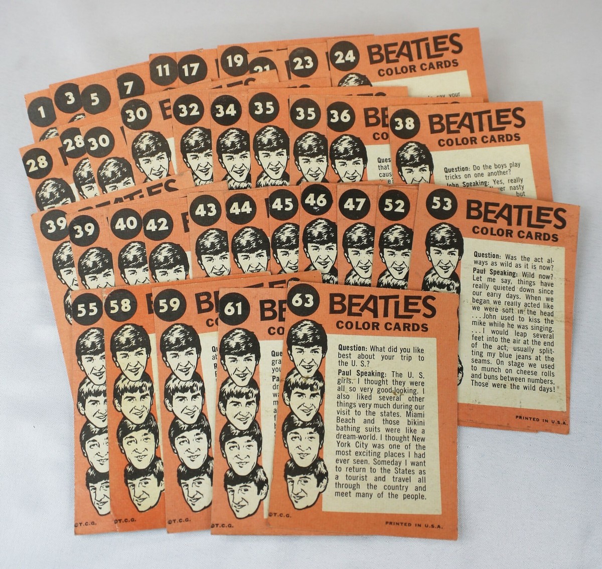 The Beatles パフォーマンス 大判カラー印刷　1960年代 BEATLES (ビートルズ) - With The Beatles (OZ 60's「サード