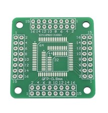 5 Adaptadores PCB QFN16 A DIP16 - Para Conversión De 0.65mm Y 0.5mm, Doble Cara, Ideal Para Prototipos