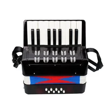 Children Accordion 17-Key 8 Bass Accordion Educational Musical Instrument G8W7