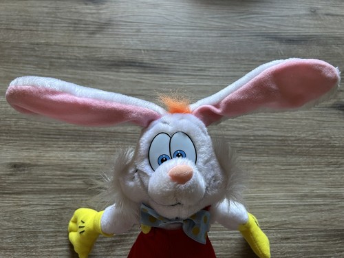 Vintage 1987 Who Framed Roger Rabbit Disney Amblin Poseable Ears Stuffed Plush - Picture 2 of 13