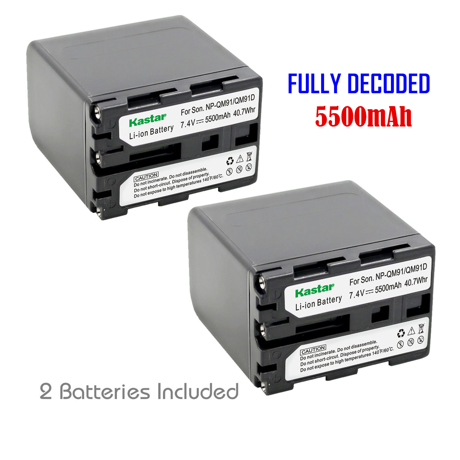 Batterie pour Sony DCR-TRV255 DCR-TRV265E DCR-TRV27 DCR-TRV270 2000mAh
